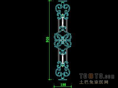 西式栏杆、现代式栏杆、铁艺栏杆图块60个