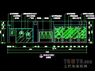 眼镜店、音像店、体育用品店实套装修施工图纸、详图1...