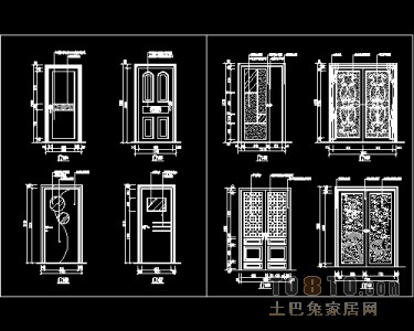 装饰门设计施工详图41个免费下载