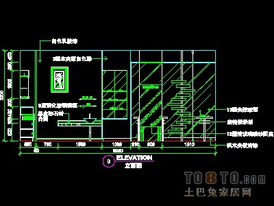 眼镜店、音像店、体育用品店实套装修施工图纸、详图1...