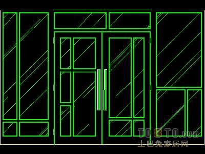 门图块004-铁艺门38个