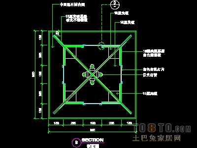 填单台、柱子、营业厅门面实套装修施工图纸、详图15...