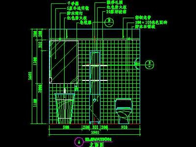 卫生间实例cad详图素材1--CAD空间素材