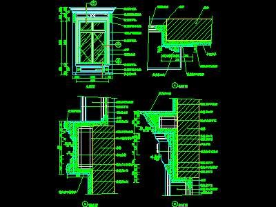 CAD窗详图素材27--CAD图块素材