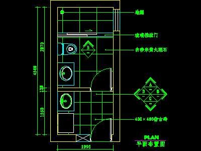 卫生间实例cad详图素材12--CAD空间素材