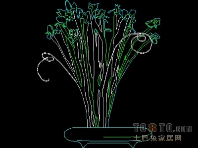 饰物陈设图纸素材004-植物31套