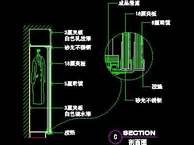 复式实例、实用本色场景cad详图素材2008090...