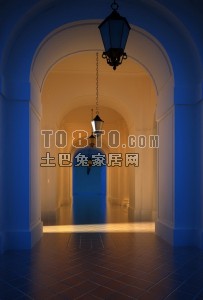 欧式走廊3d模型下载