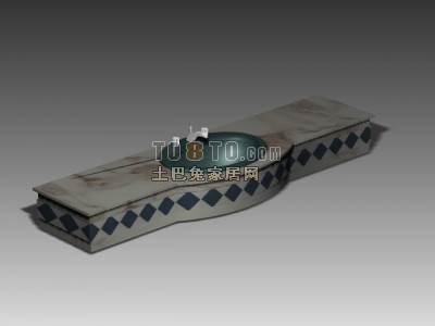 洗手池3d模型下载