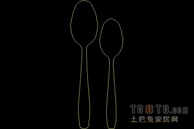 平面图块-餐具炉具11套