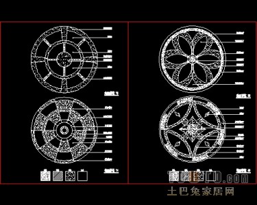 地面图块003-花街铺地、石材拼花、中式铺地33个