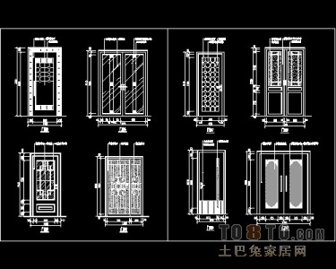 装饰门设计施工详图41个免费下载