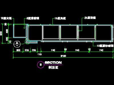 办公室接待台、办公类实例cad详图素材70--CA...