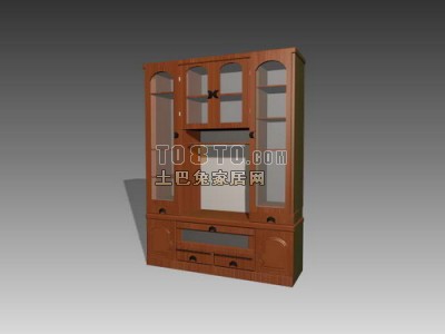 现代风格酒柜3d模型下载