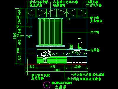 儿童房CAD实例详图素材17--CAD空间素材