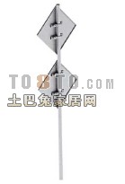 交通指示牌，道路指示牌2－5套3d模型下载